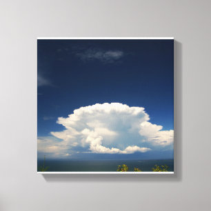 Toile Photo White Puffy Cloud