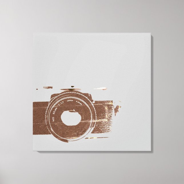 Toile Photographe de caméra vintage (Recto)