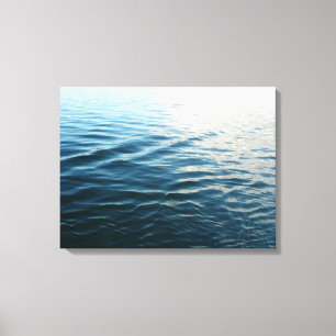 Toile Photographie abstraite de la nature : nuances d'ea