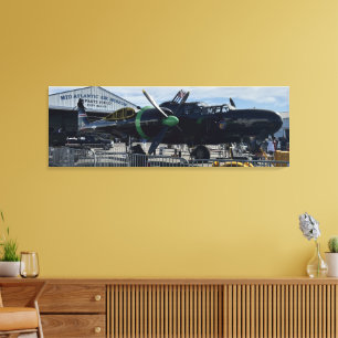 Toile Photographie de guerre aérienne vintage Avion de c