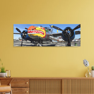 Toile Photographie de guerre aérienne vintage Avion de c