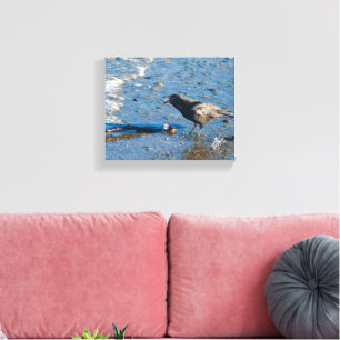 Toile Photographie de Mutiny Bay Crow Branch Blue Water