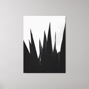 Toile Photographie de nature : Pics sombres tendus vers 