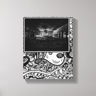 Toile Photographie de salon Black and White Ballroom