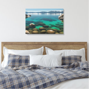Toile Photographie du lac Tahoe Crystal Clear