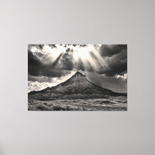 Toile Photographie en noir et blanc du Sleeping Ute Moun