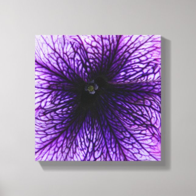 Toile Photographie macro à fleurs violettes (Recto)