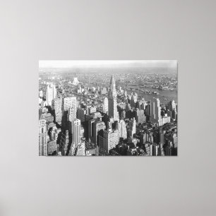 Toile Photographie vintage de Midtown Manhattan