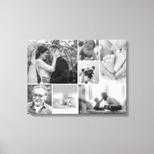 Toile Photos en noir et blanc Galerie de la famille coll
