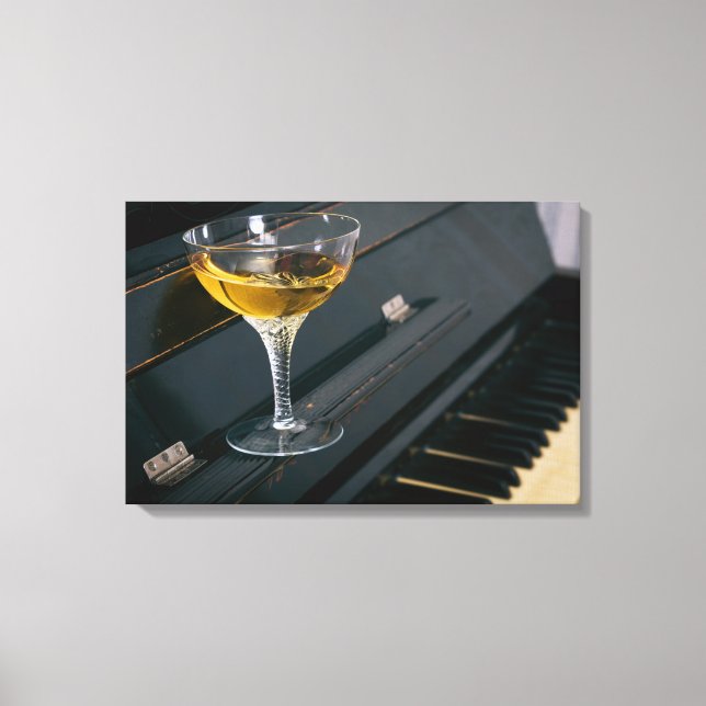 Toile Piano avec boisson (Recto)