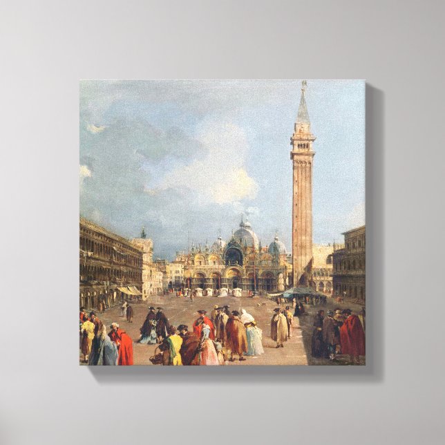 Toile Piazza San Marco, Venise, c.1760 (Recto)