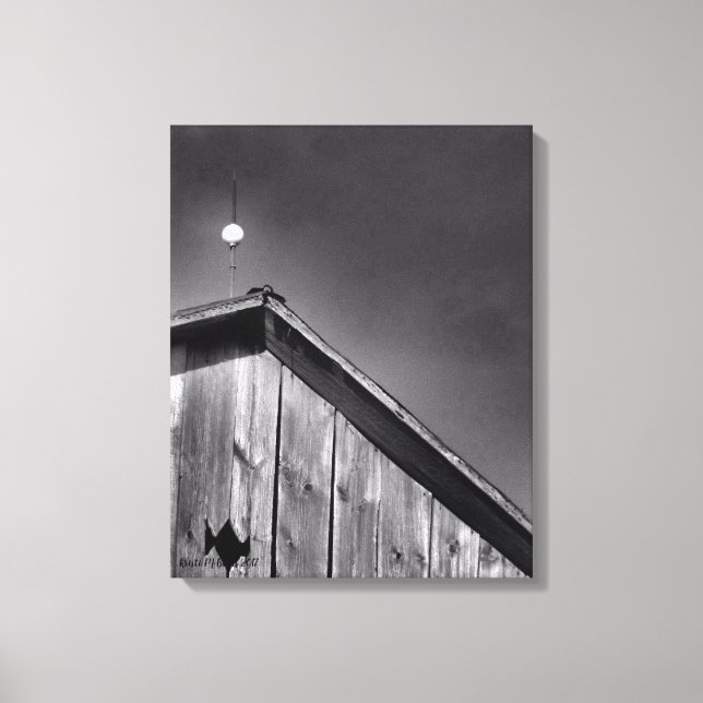 Toile Pic de grange contre le ciel (Recto)