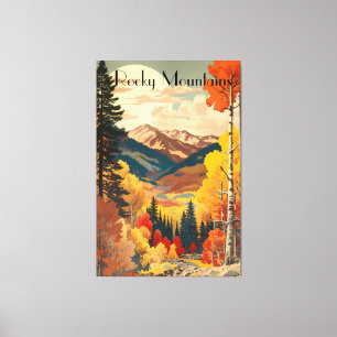 Toile Pic de la montagne rocheuse vous intéresse