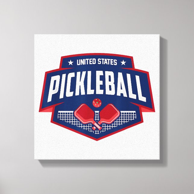 Toile Pickleball Support Team Pickleball Player USA (Recto)