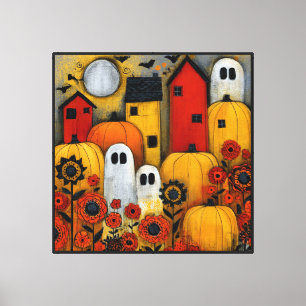 Toile Pièce appliquée Halloween d'art folklorique fantai
