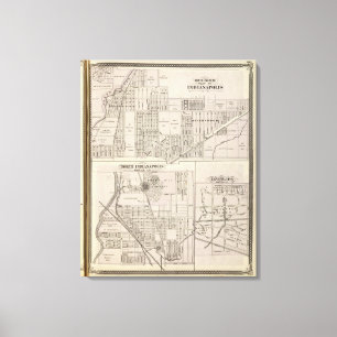 Toile Pièce de Northerneastern d'Indianapolis