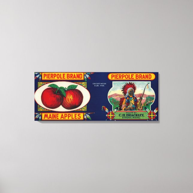 Toile Pierpole Apple LabelStrong, MOI (Recto)