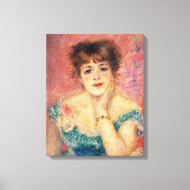 Toile Pierre A Renoir | Portrait de Jeanne Samary (Recto)