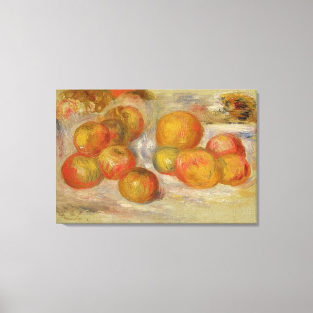 Toile Pierre A Renoir | Vie continue avec les pommes (Recto)