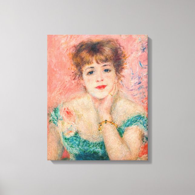 Toile Pierre-Auguste Renoir - Actrice Jeanne Samary (Recto)
