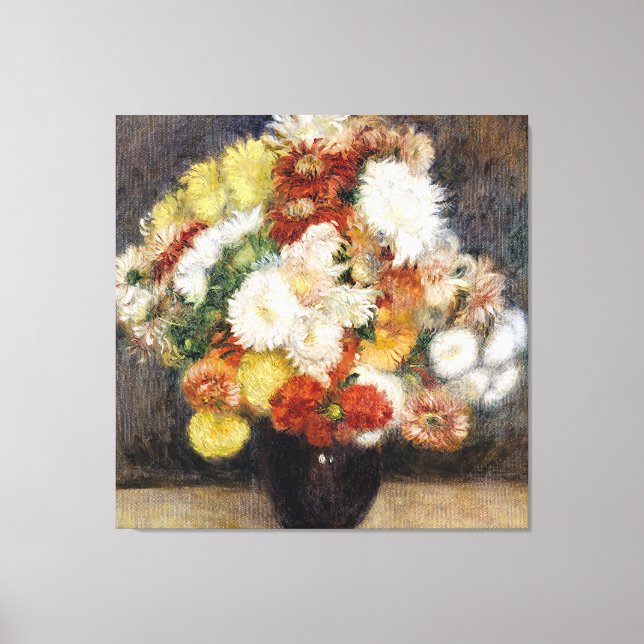 Toile Pierre-Auguste Renoir Bouquet de Chrysanthèmes (Recto)