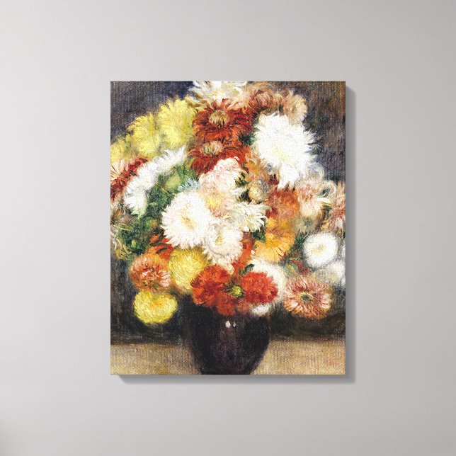 Toile Pierre-Auguste Renoir Bouquet de Chrysanthèmes (Recto)
