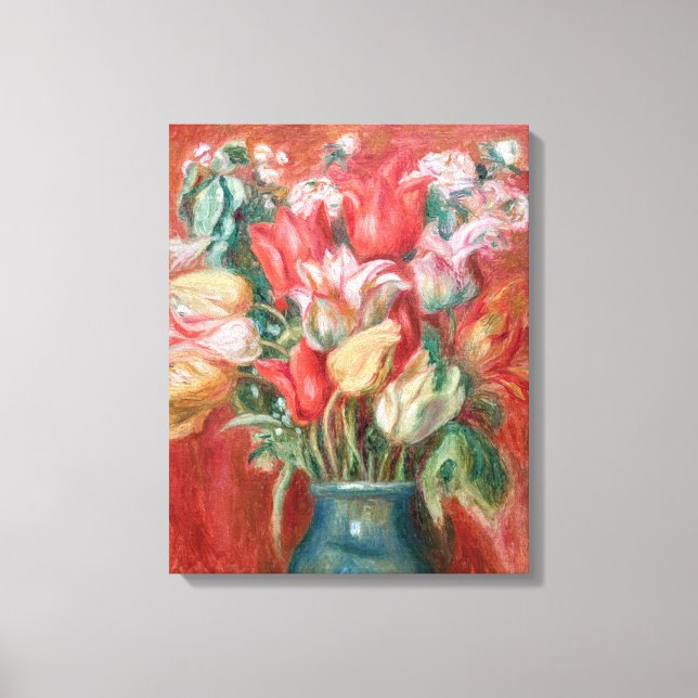 Toile Pierre-Auguste Renoir - Bouquet de tulipes (Recto)