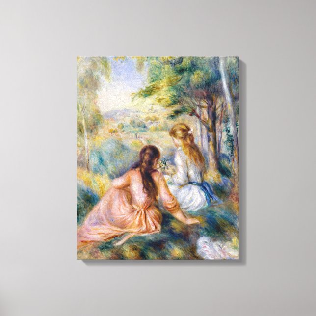 Toile Pierre-Auguste Renoir - Dans la prairie (Recto)