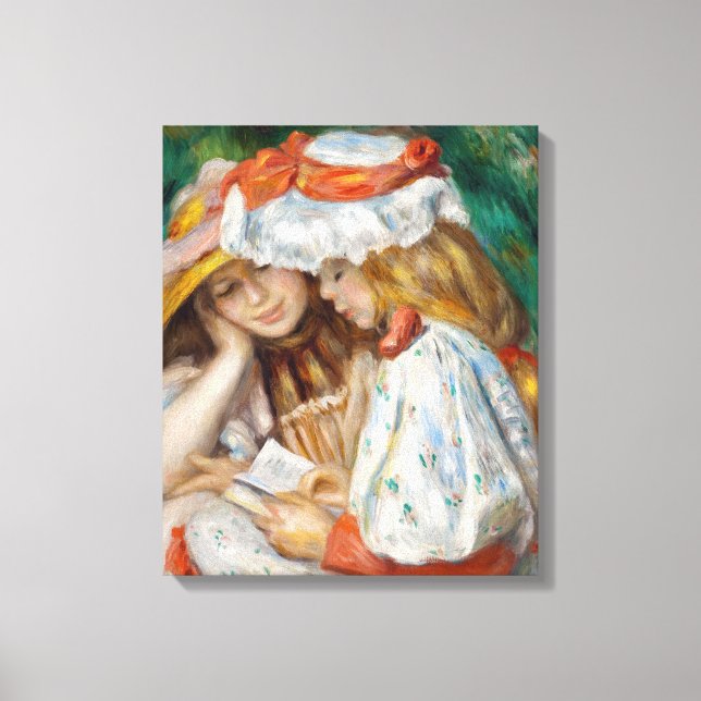 Toile Pierre-Auguste Renoir - Deux Filles Lecture (Recto)