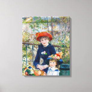 Toile Pierre-Auguste Renoir - Deux sœurs sur la terrasse