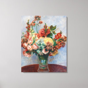 Toile Pierre-Auguste Renoir - Fleurs dans un Vase