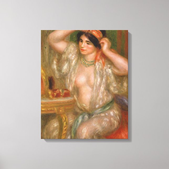 Toile Pierre Auguste Renoir | Gabrielle au miroir (Recto)