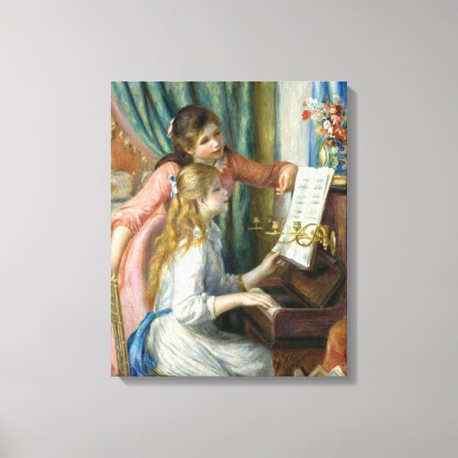 Toile Pierre-Auguste Renoir Girls au piano (Recto)