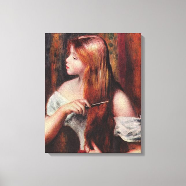 Toile Pierre Auguste Renoir Jeune fille aux cheveux roug (Recto)