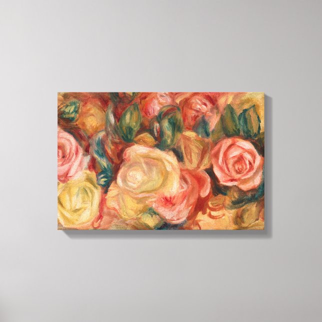 Toile Pierre-Auguste Renoir - Roses (Recto)