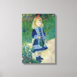 Toile Pierre-Auguste Renoir - Une fille avec un arrosoir