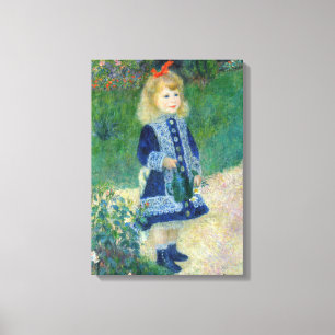 Toile Pierre-Auguste Renoir - Une fille avec une canne d