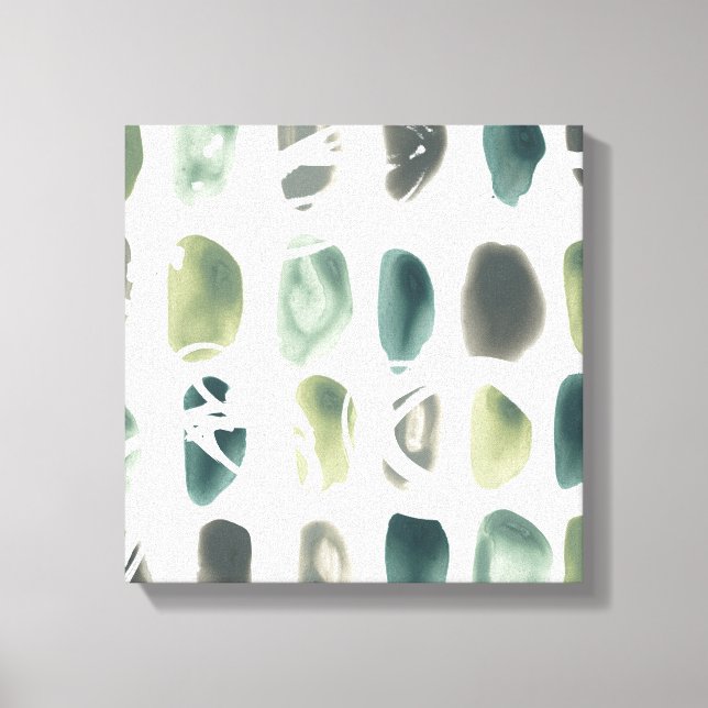 Toile Pierre de rune - Vert (Recto)