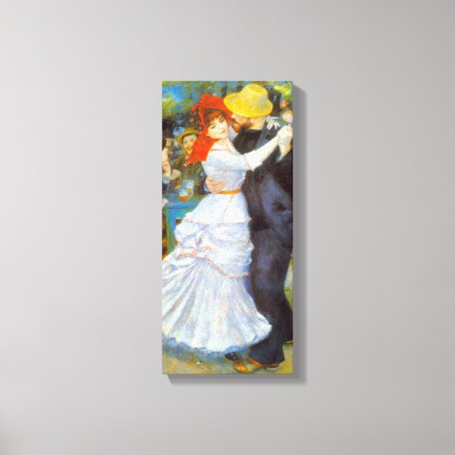 Toile Pierre Renoir - Danse à Bougival (Recto)