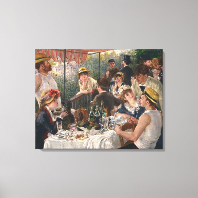 Toile PIERRE RENOIR - Déjeuner de la partie de navigatio (Recto)