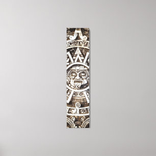 Toile Pierre sculptée Mayan Aztec MesoAmerican Sun Calen