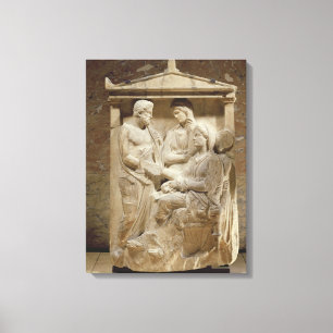 Toile Pierre tombale de Phainippos et de Mnesarete