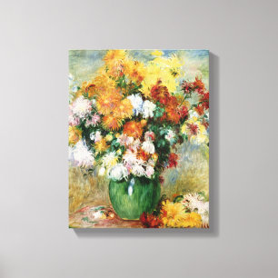 Toile Pierre un bouquet de Renoir des chrysanthèmes