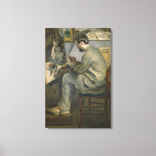 Toile Pierre un Renoir Frederic Bazille à son chevale