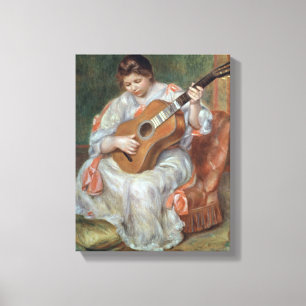 Toile Pierre un Renoir   le joueur de guitare