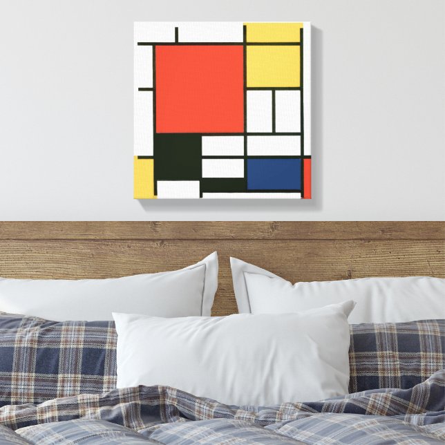 Poster « Tableau n ° 2 de Piet Mondrian, composition n ° VII (1913) célèbre tableau », par