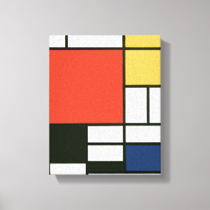 Toile Piet Mondrian - composition