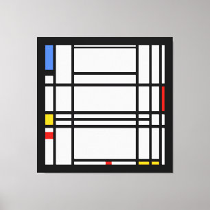 Toile Piet Mondrian, Composition 10