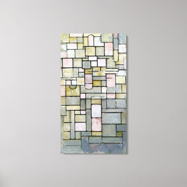 Toile Piet Mondrian Composition 8 (Recto)