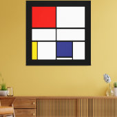 Toile Piet Mondrian, Composition C (Insitu(LivingRoom))